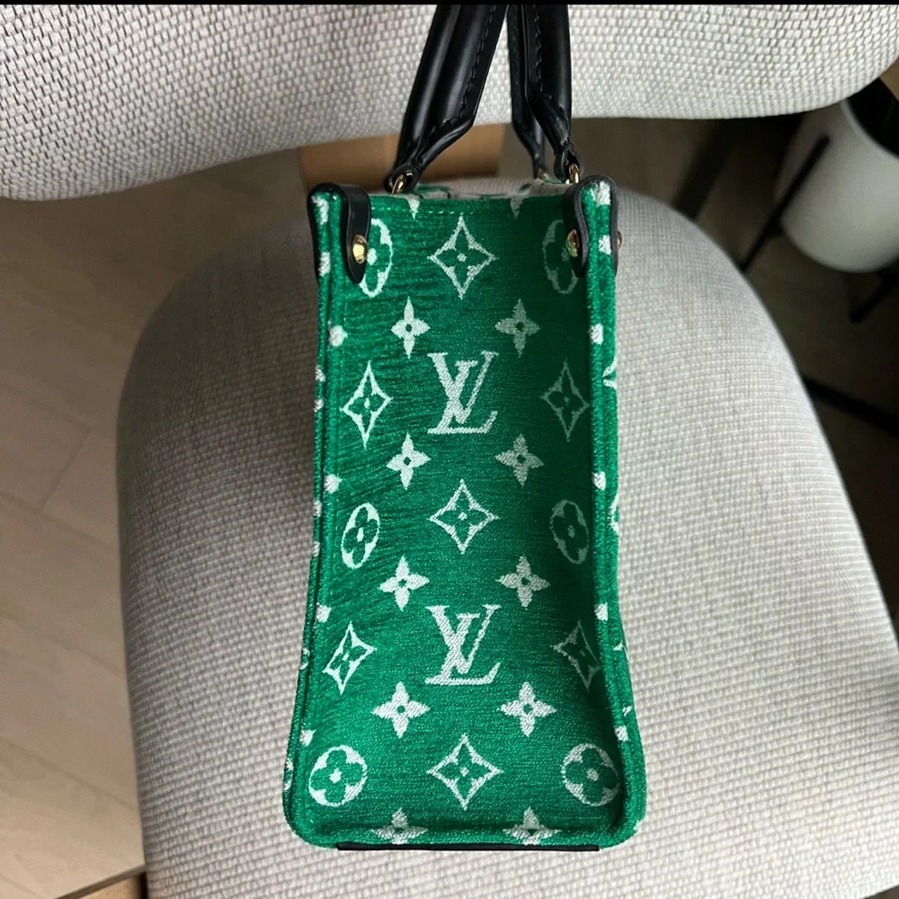 Louis Vuitton LV Green & White Monogram OnTheGo PM Bag